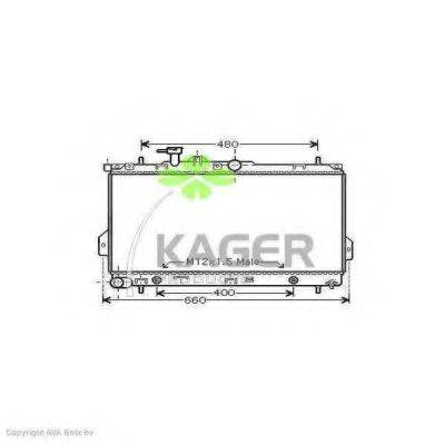 KAGER 312671 Радиатор, охлаждение двигателя