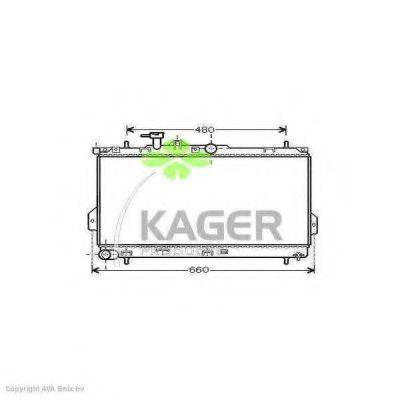 KAGER 312672 Радиатор, охлаждение двигателя