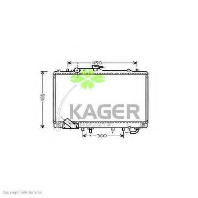 Радиатор, охлаждение двигателя KAGER 31-2823
