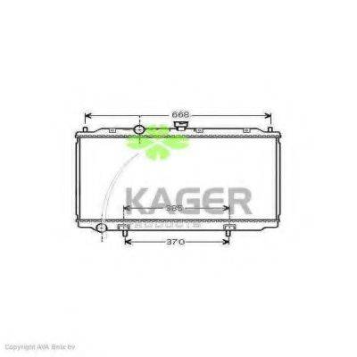 Радиатор, охлаждение двигателя KAGER 31-2912