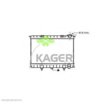 KAGER 313004 Радиатор, охлаждение двигателя
