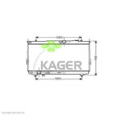 KAGER 313120 Радиатор, охлаждение двигателя