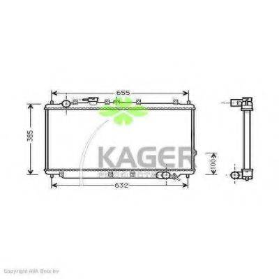 KAGER 313161 Радиатор, охлаждение двигателя