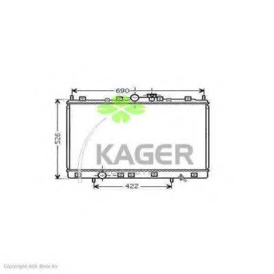 KAGER 313239 Радиатор, охлаждение двигателя