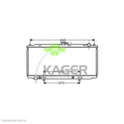 KAGER 313371 Радиатор, охлаждение двигателя