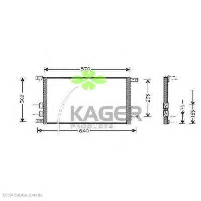 KAGER 945027 Конденсатор, кондиционер
