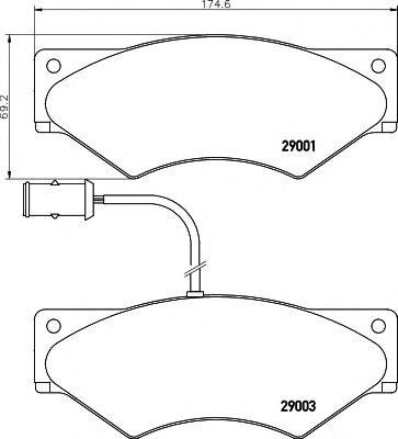 DON CVP017 Комплект тормозных колодок, дисковый тормоз