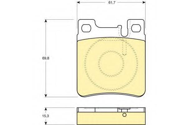 Комплект тормозных колодок, дисковый тормоз GIRLING 6111232