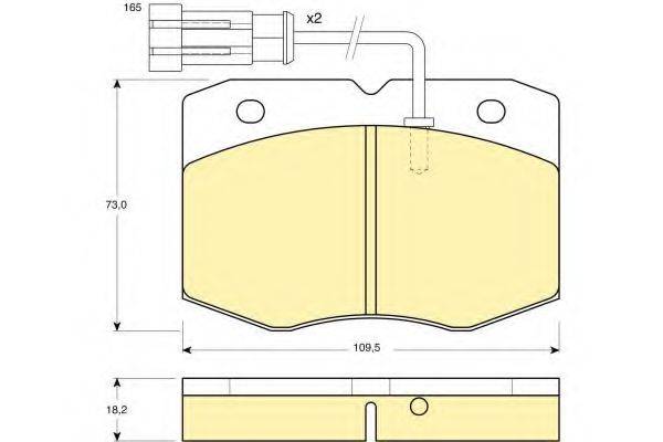 Комплект тормозных колодок, дисковый тормоз GIRLING 6113569