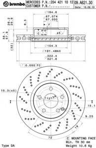 Тормозной диск AP 25260 V