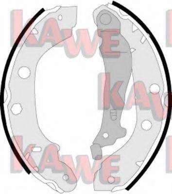 Комплект тормозных колодок KAWE 07340