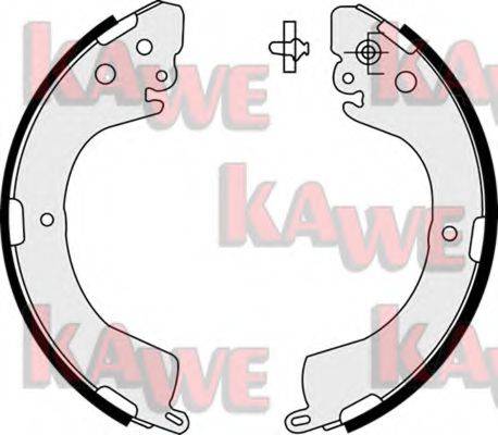 Комплект тормозных колодок KAWE 07620