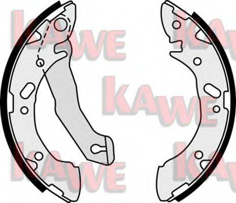 Комплект тормозных колодок KAWE 07870