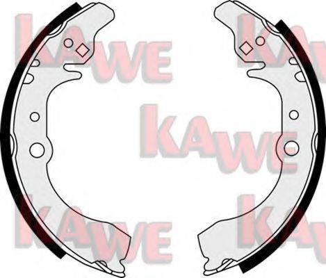Комплект тормозных колодок KAWE 07880