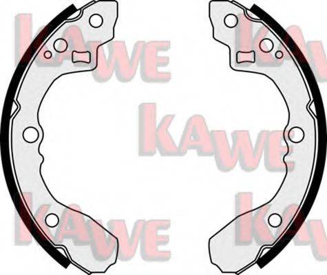 Комплект тормозных колодок KAWE 08060
