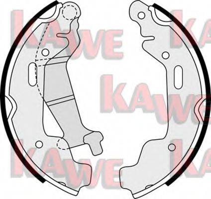 Комплект тормозных колодок KAWE 08110