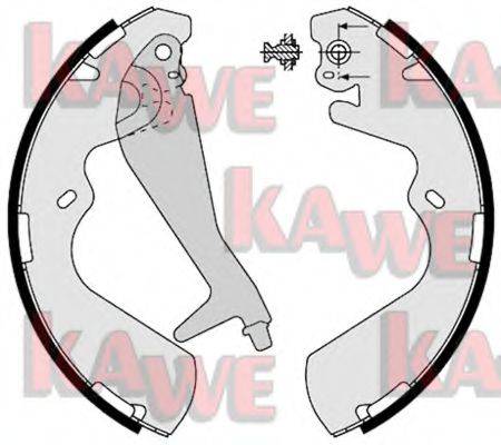 Комплект тормозных колодок KAWE 08240