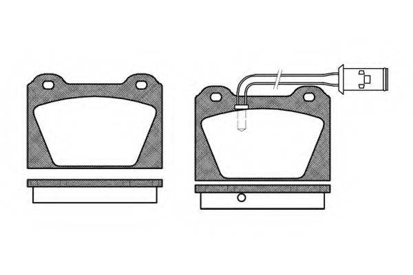 KAWE 012302 Комплект тормозных колодок, дисковый тормоз