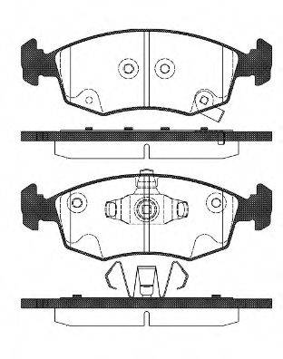 Комплект тормозных колодок, дисковый тормоз KAWE 0172 72