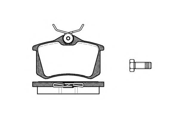 KAWE 026310 Комплект тормозных колодок, дисковый тормоз