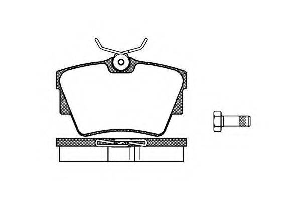 Комплект тормозных колодок, дисковый тормоз KAWE 0591 30
