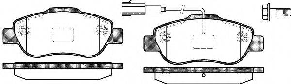 KAWE 110011 Комплект тормозных колодок, дисковый тормоз