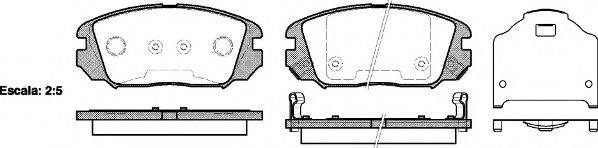 Комплект тормозных колодок, дисковый тормоз KAWE 1204 02
