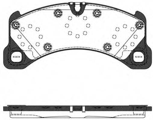 Комплект тормозных колодок, дисковый тормоз KAWE 1345 50