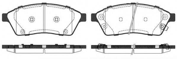 Комплект тормозных колодок, дисковый тормоз KAWE 1411 00