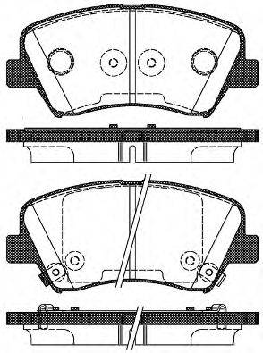 Комплект тормозных колодок, дисковый тормоз KAWE 1412 32