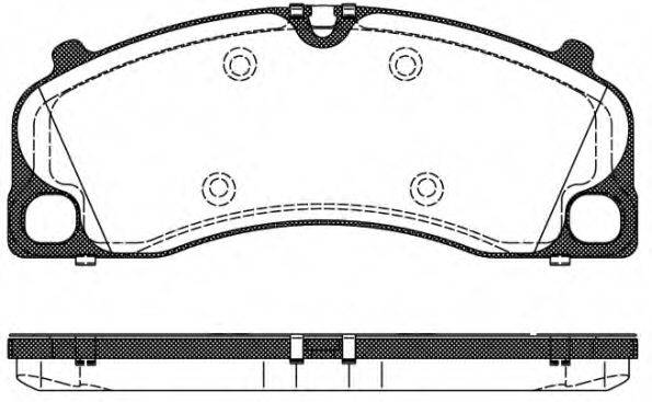 Комплект тормозных колодок, дисковый тормоз KAWE 1509 00
