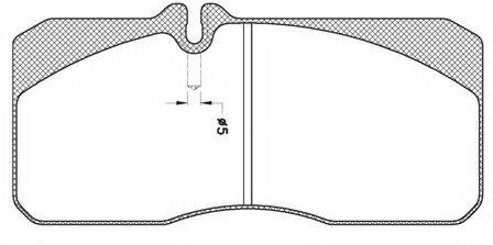 Комплект тормозных колодок, дисковый тормоз KAWE JCA278.20
