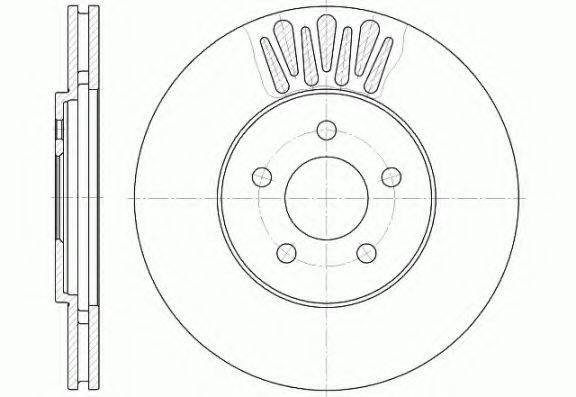 KAWE 6136110 Тормозной диск