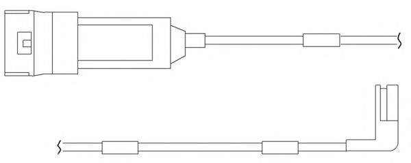 Сигнализатор, износ тормозных колодок KAWE WS0122A