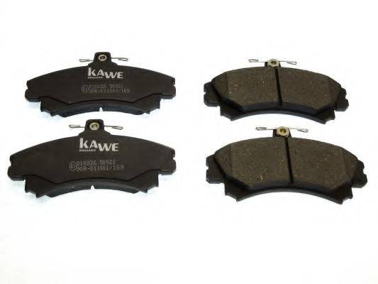 Комплект тормозных колодок, дисковый тормоз KAWE 810026