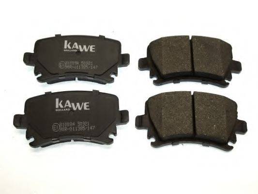 Комплект тормозных колодок, дисковый тормоз KAWE 810084