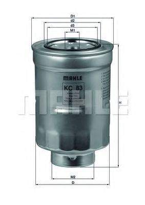 MAHLE ORIGINAL KC83D Топливный фильтр