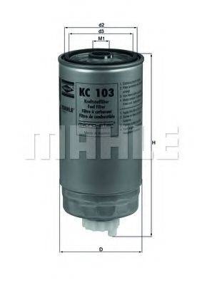 MAHLE ORIGINAL KC103 Топливный фильтр