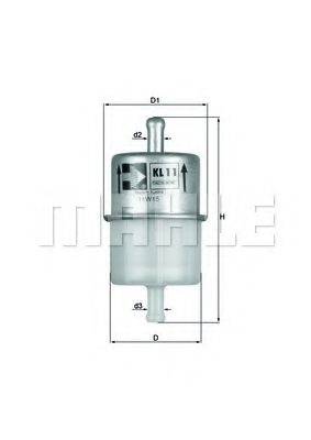 MAHLE ORIGINAL KL11OF Топливный фильтр