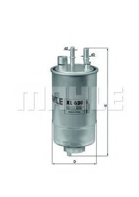 Топливный фильтр MAHLE ORIGINAL KL 630