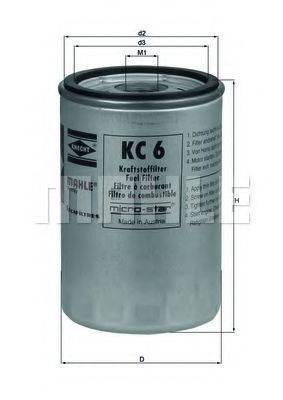 MAHLE ORIGINAL KC6 Топливный фильтр