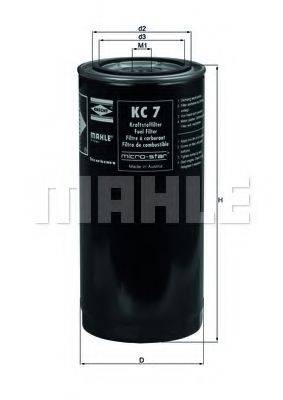 MAHLE ORIGINAL KC7 Топливный фильтр