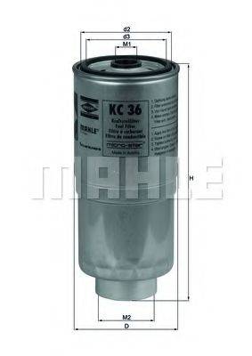 MAHLE ORIGINAL KC36 Топливный фильтр