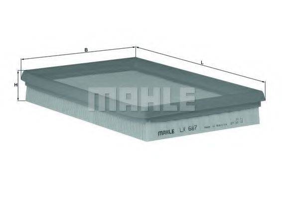 MAHLE ORIGINAL LX687 Воздушный фильтр