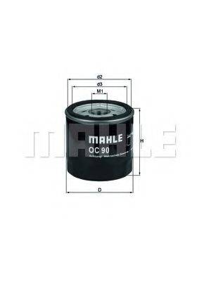 MAHLE ORIGINAL OC90 Масляный фильтр