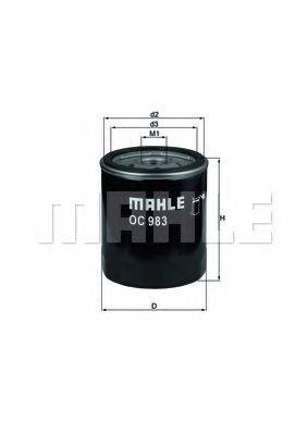 MAHLE ORIGINAL OC983 Масляный фильтр