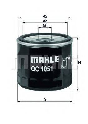 MAHLE ORIGINAL OC1051 Масляный фильтр