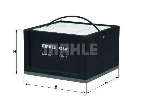 Топливный фильтр MAHLE ORIGINAL KX 332