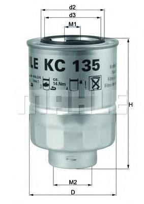 MAHLE ORIGINAL KC135D Топливный фильтр