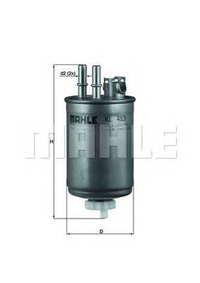 MAHLE ORIGINAL KL483 Топливный фильтр